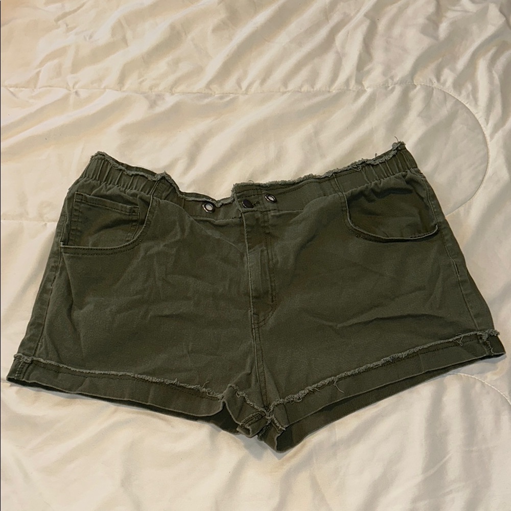 Women's Olive Green Shorts